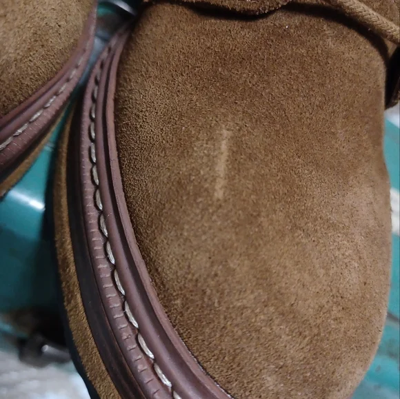 Suede Lace-Up Platform Ankle Boots in Brown - Picture 14 of 14